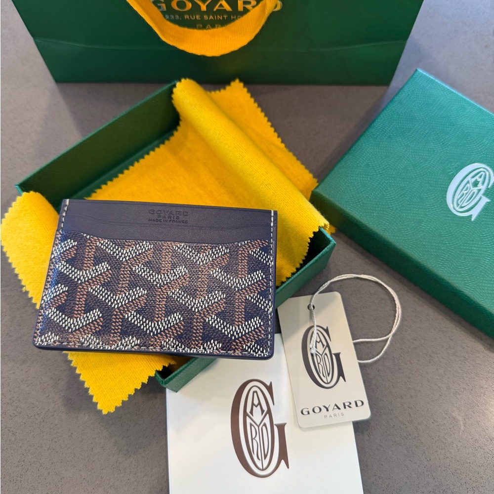 Aunthentic Goyard Saint Sulpice card holder- BLUE
